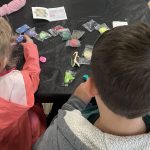 Children playing with clay arts at Craft Day 2025
